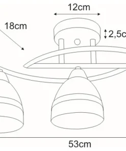 Elegancka lampa do sypialni K-JSL-6572/3 AB COLAR | Kaja Oświetlenie*Sklep Kaja Best