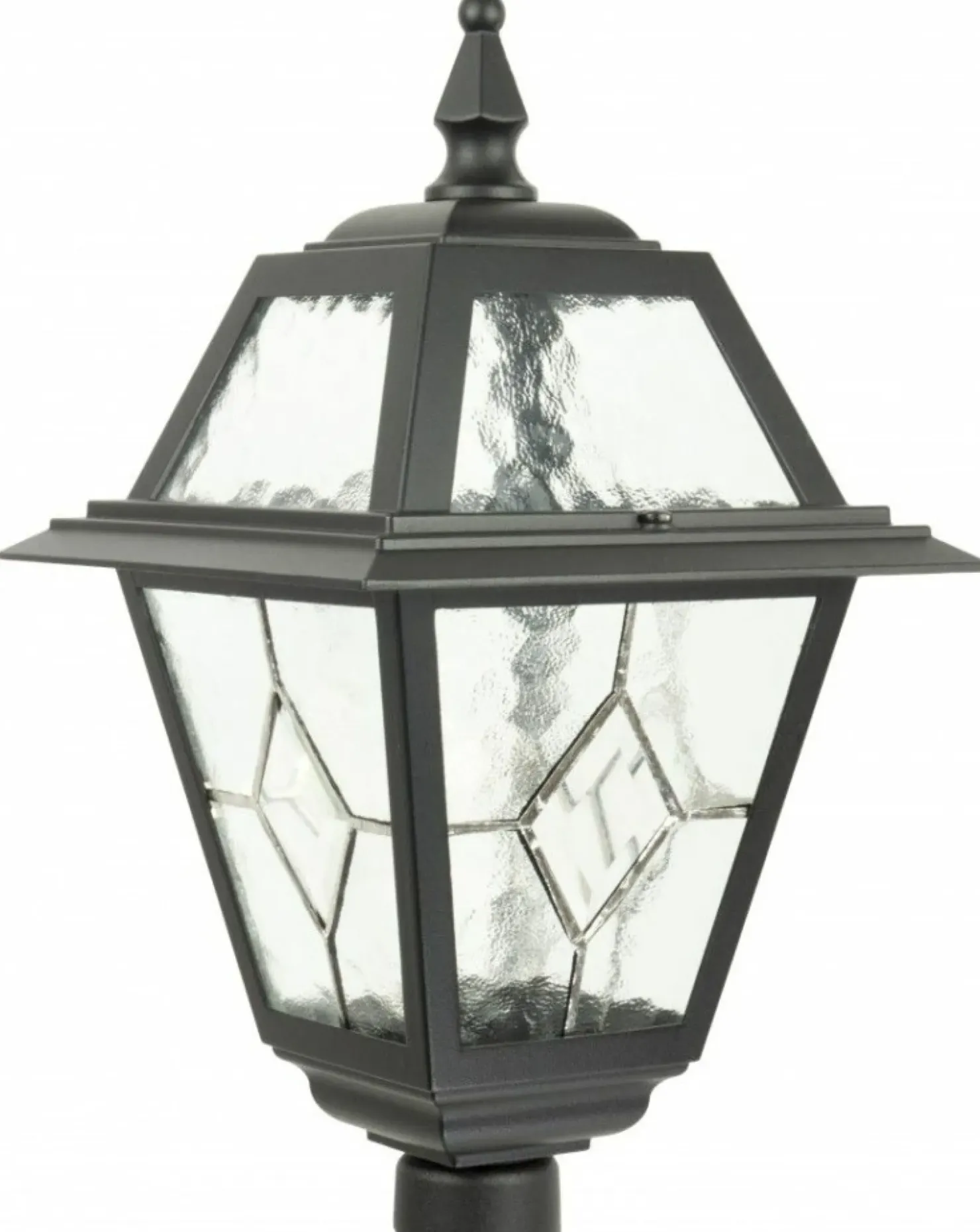 Elegancka lampa ogrodowa, szklane szybki K 5002/1/N z serii WITRAŻ | Kaja Oświet*Sklep Kaja Online