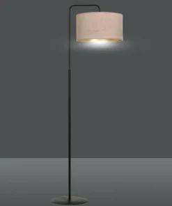 Elegancka lampa podłogowa z różowym abażurem 1053/LP1 HILDE | Kaja*Sklep Kaja Clearance