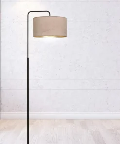 Elegancka lampa podłogowa z różowym abażurem 1053/LP1 HILDE | Kaja*Sklep Kaja Clearance