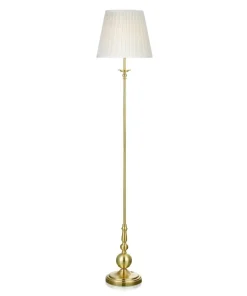 Elegancka lampa podłogowa ze złotą oprawą 106322 | Kaja Oświetlenie*Sklep Kaja Online