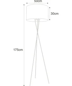 Elegancka lampa podłogowa na trójnogu K-4329 | Kaja Oświetlenie*Sklep Kaja Hot