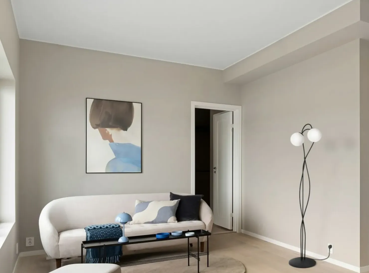 Elegancka lampa podłogowa, dwa punkty świetlne K-5353 z serii NELA*Sklep Kaja Clearance