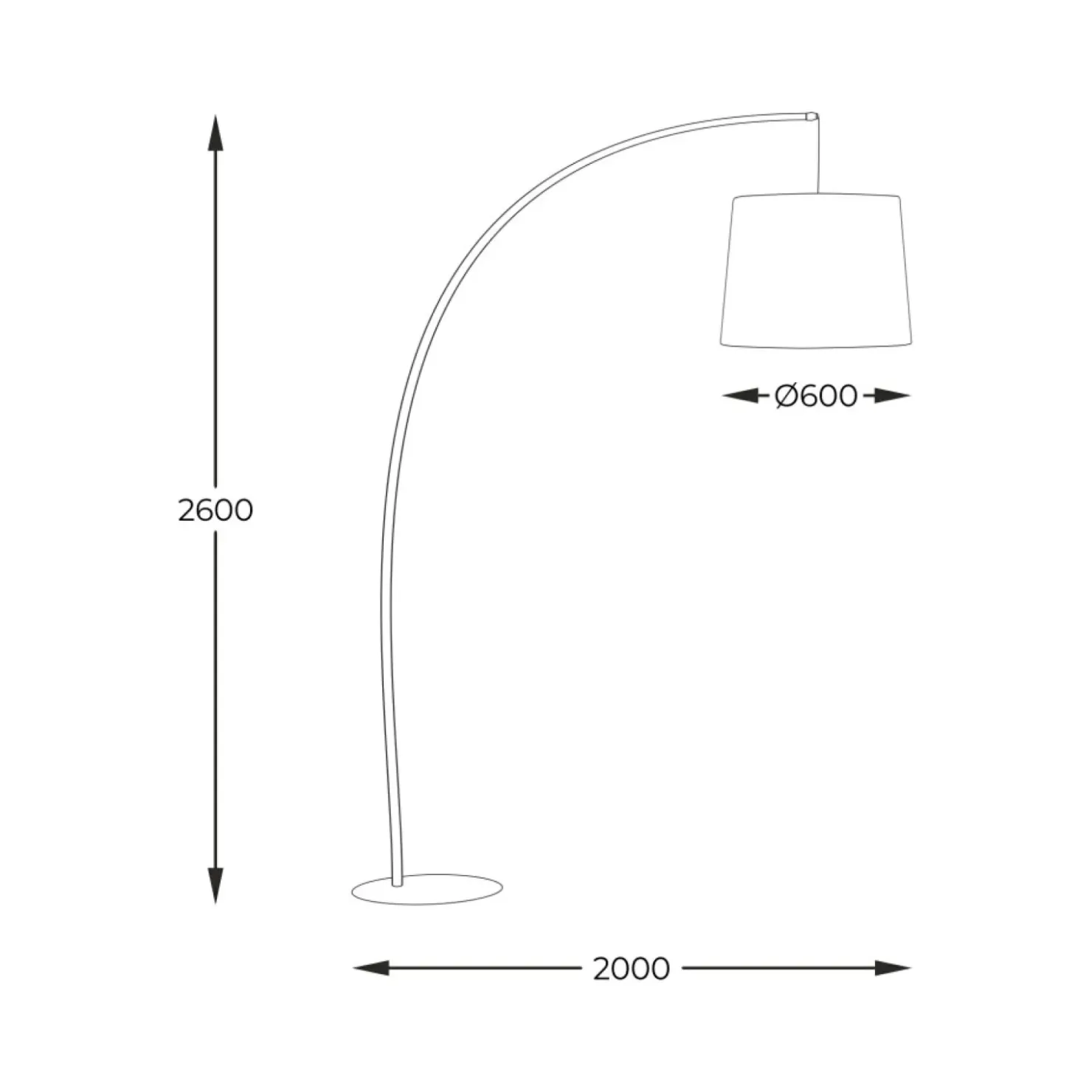 Elegancka lampa stojąca idealna za kanapę w salonie 3066 z serii MANG*Sklep Kaja Online