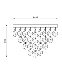 Elegancka lampa sufitowa do sypialni 18365L PARDO| Kaja Oświetlenie*Sklep Kaja Fashion