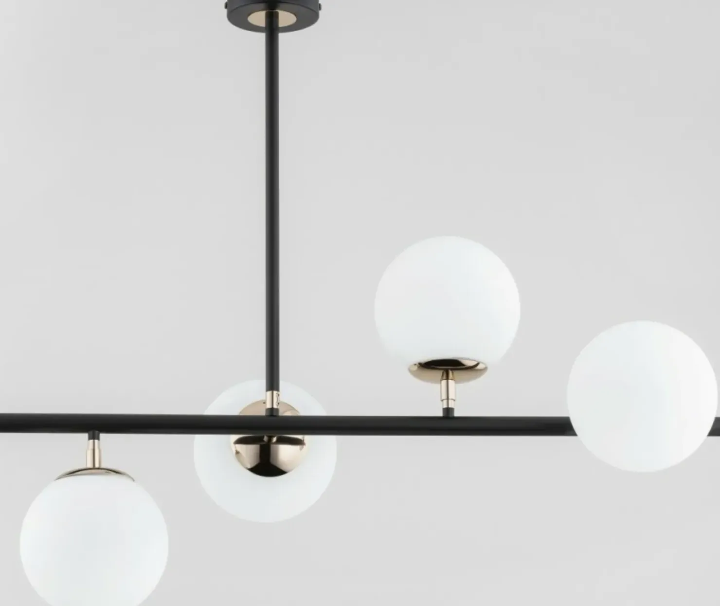 Discount Sklep Kaja Elegancka lampa sufitowa w czerni i złocie AL 63092 | Kaja