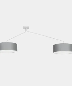 Store Sklep Kaja Elegancka lampa sufitowa z mi abażurami 7948 | Kaja Oświetlenie szary