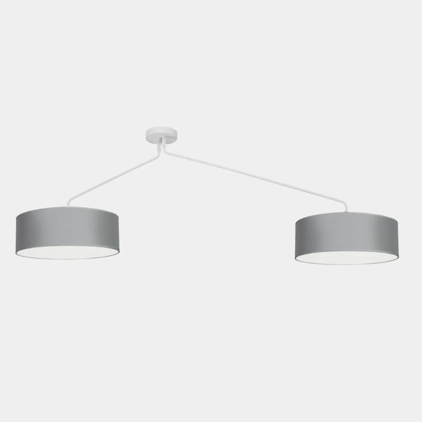 Store Sklep Kaja Elegancka lampa sufitowa z mi abażurami 7948 | Kaja Oświetlenie szary