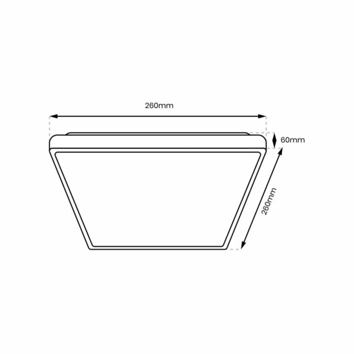 Elegancka lampa sufitowa LED 26x26cm 4000K ML0252 DABAR | Kaja*Sklep Kaja Outlet