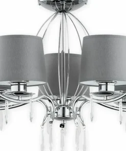 Elegancka lampa sufitowa z abażurami O2485 W5 CH AGILA | Kaja*Sklep Kaja Cheap
