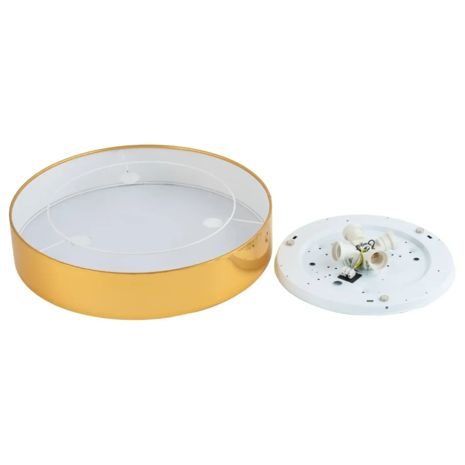 Elegancka lampa sufitowa ⌀60cm złoty abażur TK 4843 z serii RONDO GOLD*Sklep Kaja Cheap