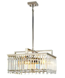 Elegancka lampa wisząca, polerowany nikiel ARIES-4P-L z serii ARIES*Sklep Kaja Online