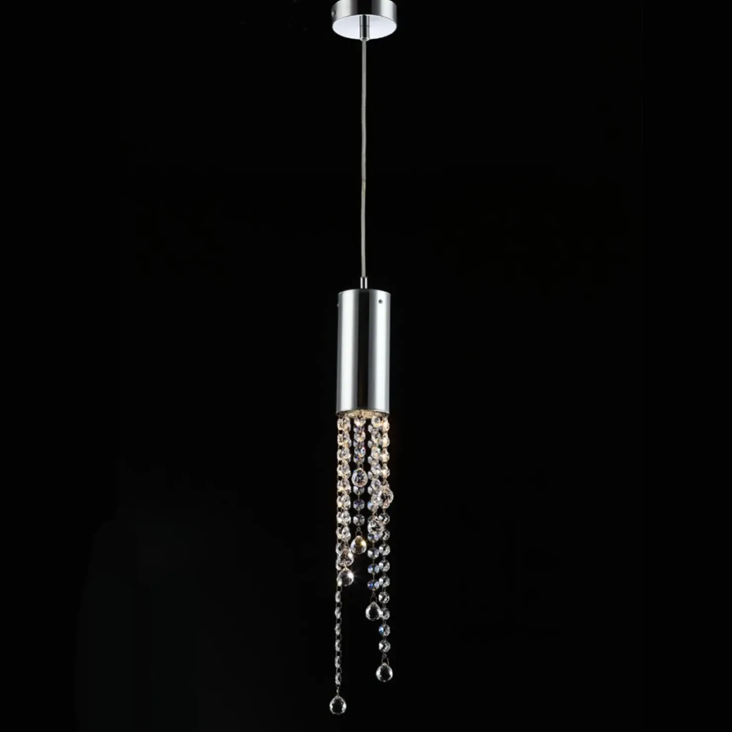 Cheap Sklep Kaja Elegancka lampa wisząca tuba MD93708-1A LARIX | Kaja Oświetlenie chrom