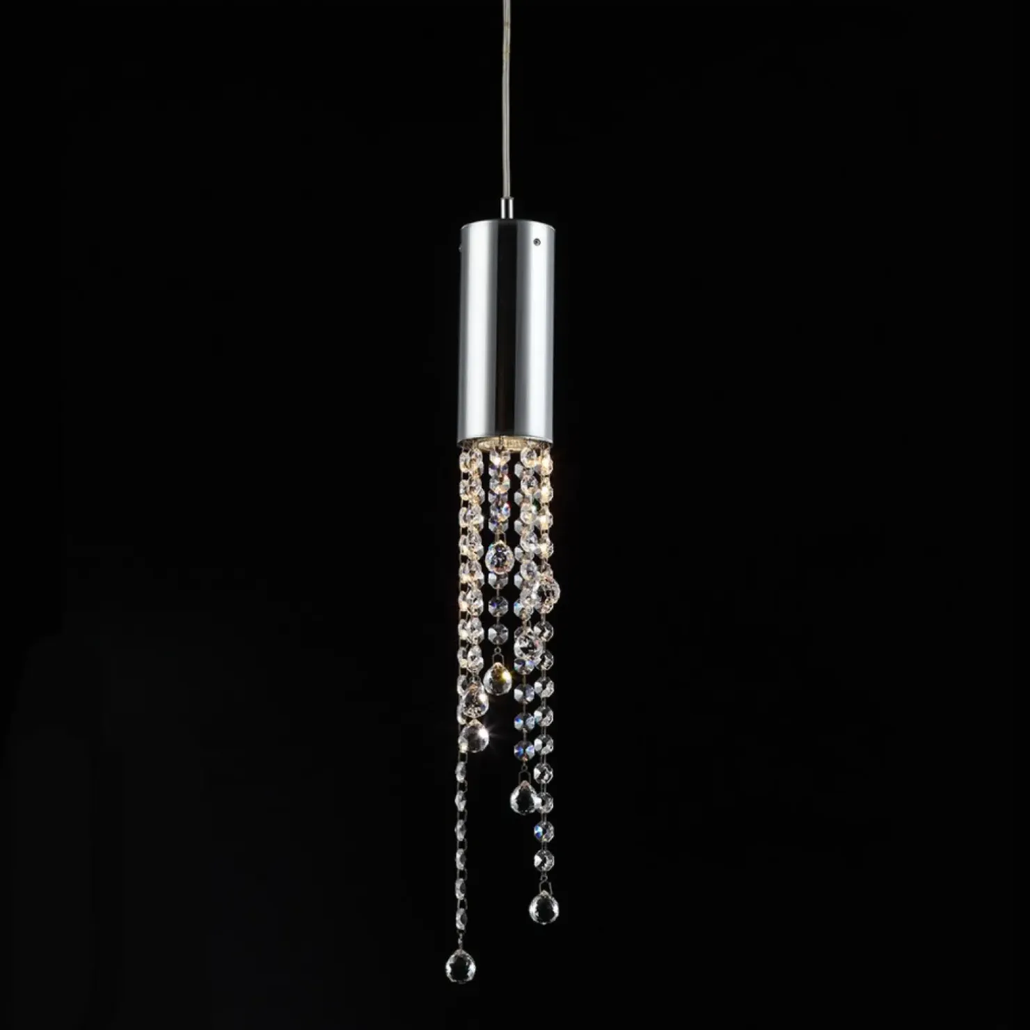 Cheap Sklep Kaja Elegancka lampa wisząca tuba MD93708-1A LARIX | Kaja Oświetlenie chrom