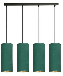 Elegancka lampa wisząca z zielonymi abażurami 1058/4 BENTE | Kaja*Sklep Kaja Hot