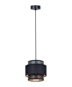 Elegancka lampa wisząca z czarno-złotymi abażurami K-5280 z serii AMOS*Sklep Kaja Hot