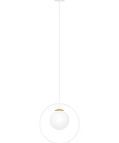 New Sklep Kaja Elegancka lampa wisząca z dekoracyjnym okręgiem K-5473 z serii MALTA