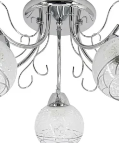 Elegancka lampa z ozdobnymi kloszami 8957/5 8C TOGO | Kaja Oświetlenie*Sklep Kaja Fashion