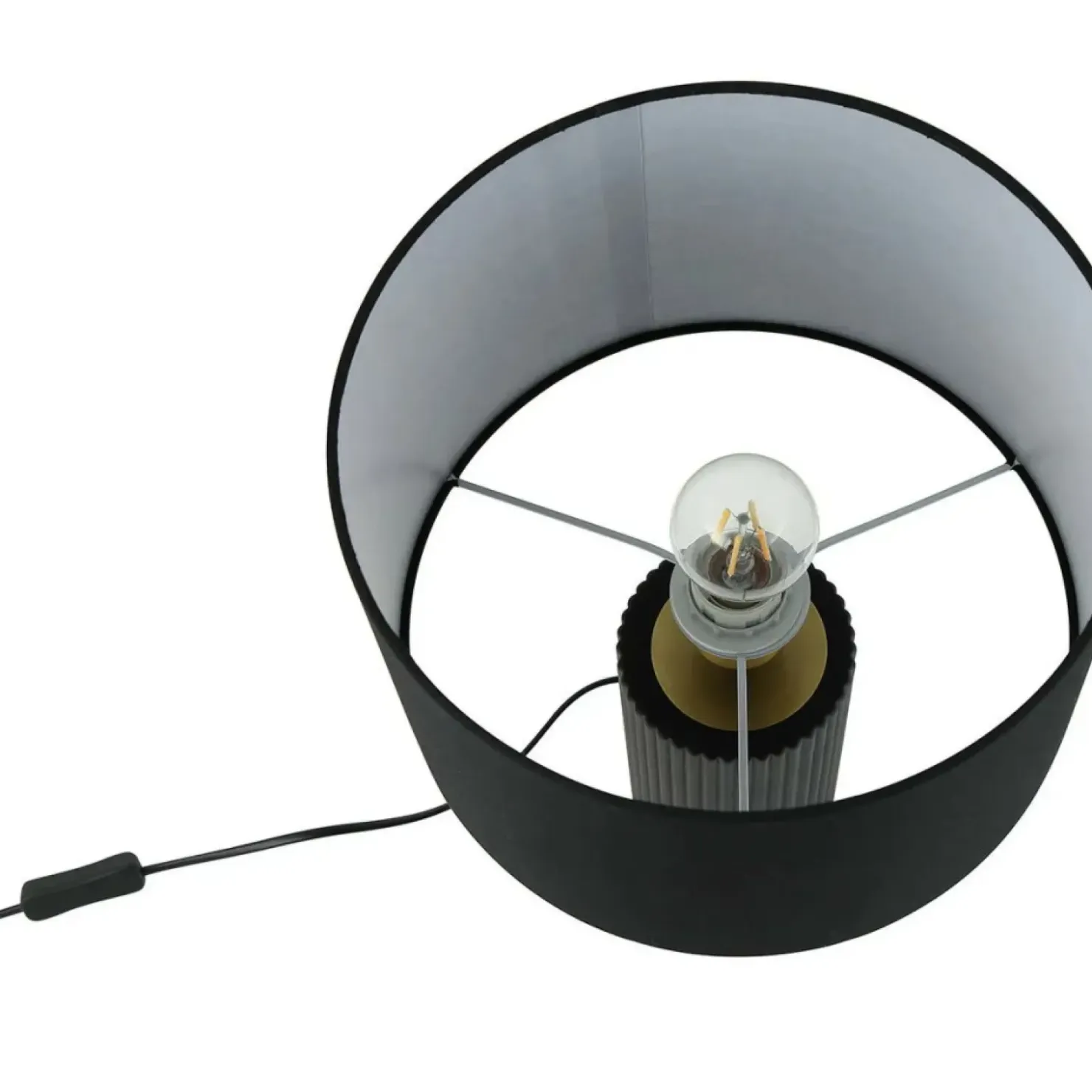 Elegancka lampka na szafkę nocną LP-787/1T CZARNA TOKIO | Kaja*Sklep Kaja Sale