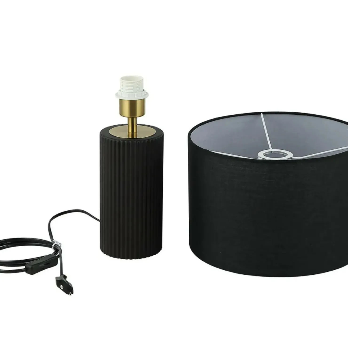 Elegancka lampka na szafkę nocną LP-787/1T CZARNA TOKIO | Kaja*Sklep Kaja Sale