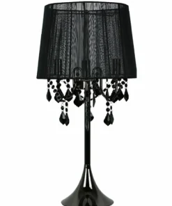 Elegancka lampka stołowa LP-5005/1T CZARNA MONA | Kaja Oświetlenie*Sklep Kaja Clearance