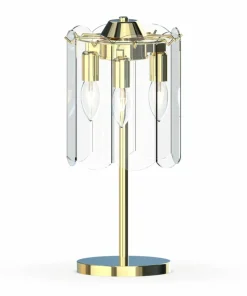 Elegancka lampka stołowa w stylu glamour MT3523-3S-EGN NIRA | Kaja*Sklep Kaja Store