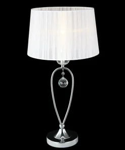 Elegancka lampka stołowa z abażurem MTM1637-1W VIVIEN | Kaja*Sklep Kaja Outlet
