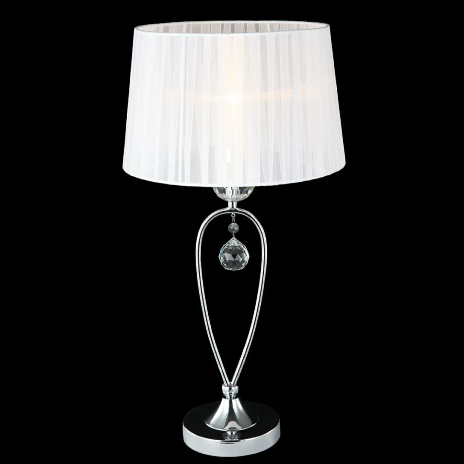 Elegancka lampka stołowa z abażurem MTM1637-1W VIVIEN | Kaja*Sklep Kaja Outlet