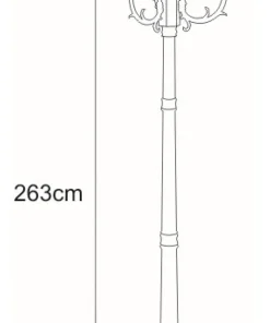 Elegancka latarnia K-7006A2/4 CZARNY/ZŁOTY LOZANA | Kaja Oświetlenie*Sklep Kaja Cheap