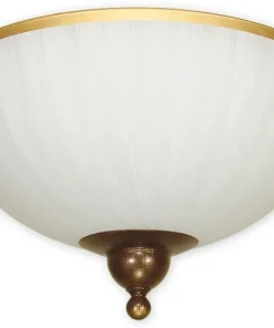 Elegancka plafoniera z mlecznym kloszem O1481 BR FLEX | Kaja*Sklep Kaja Sale
