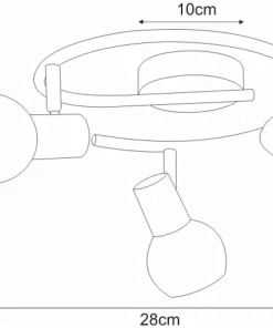 Online Sklep Kaja Elegancka, ponadczasowa lampa sufitowa K-C9590A/3 ALPINA | Kaja chrom