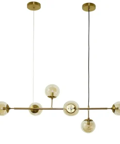 Store Sklep Kaja Elegancka szeroka złota lampa wisząca AZ4699 HELIOS | Kaja Oświetlenie złoty