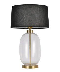 Elegancka, szklana lampka na szafkę nocną LP-919/1T TRANSP AMUR | Kaja*Sklep Kaja Store