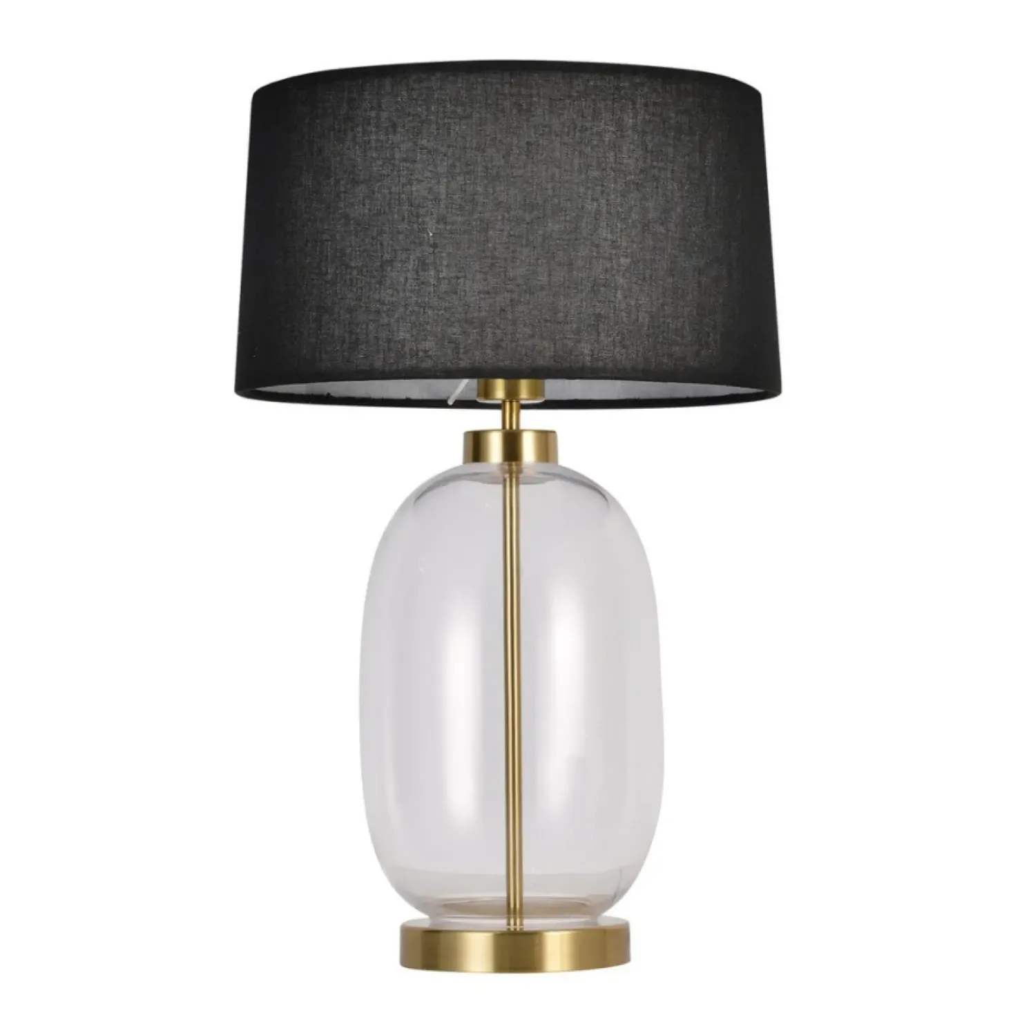 Elegancka, szklana lampka na szafkę nocną LP-919/1T TRANSP AMUR | Kaja*Sklep Kaja Store