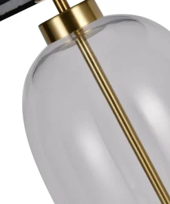 Elegancka, szklana lampka na szafkę nocną LP-919/1T TRANSP AMUR | Kaja*Sklep Kaja Store