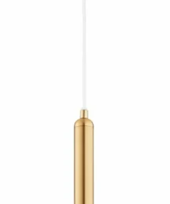 Outlet Sklep Kaja Elegancka, złota lampa wisząca z kloszem ⌀20cm AL 61101 GRALL | Kaja