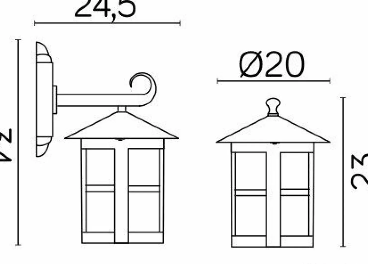 Elegancki, elewacyjny kinkiet, na taras K 3012/1/TD z serii CORDOBA | Kaja Oświe*Sklep Kaja Cheap