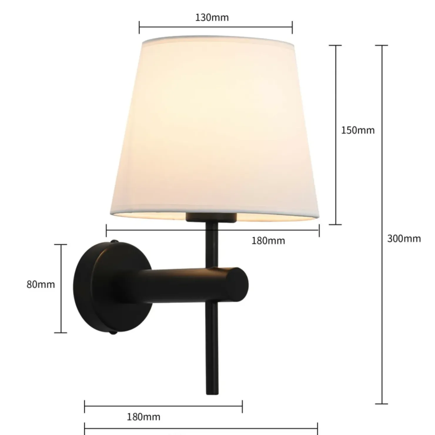 Elegancki kinkiet do sypialni LP-1133/1W BK TIVOLI | Kaja Oświetlenie*Sklep Kaja Clearance