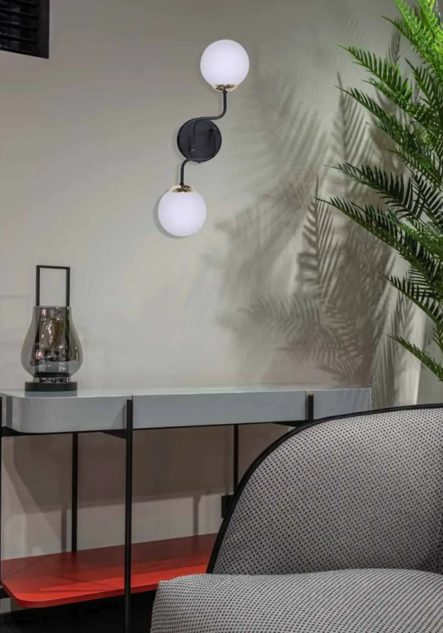 Elegancki kinkiet w kolorze czarno-złotym K-4707 z serii KA*Sklep Kaja Outlet