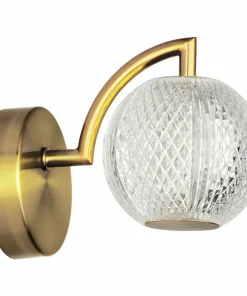 Elegancki kinkiet w złotym kolorze LP-2202/1W GD DIAMOND | Kaja*Sklep Kaja Best