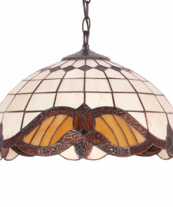 Elegancki żyrandol z witrażowym kloszem K-P161122 WITRAŻ | Kaja*Sklep Kaja Best
