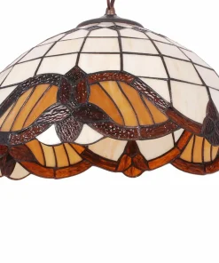 Elegancki żyrandol z witrażowym kloszem K-P161122 WITRAŻ | Kaja*Sklep Kaja Best