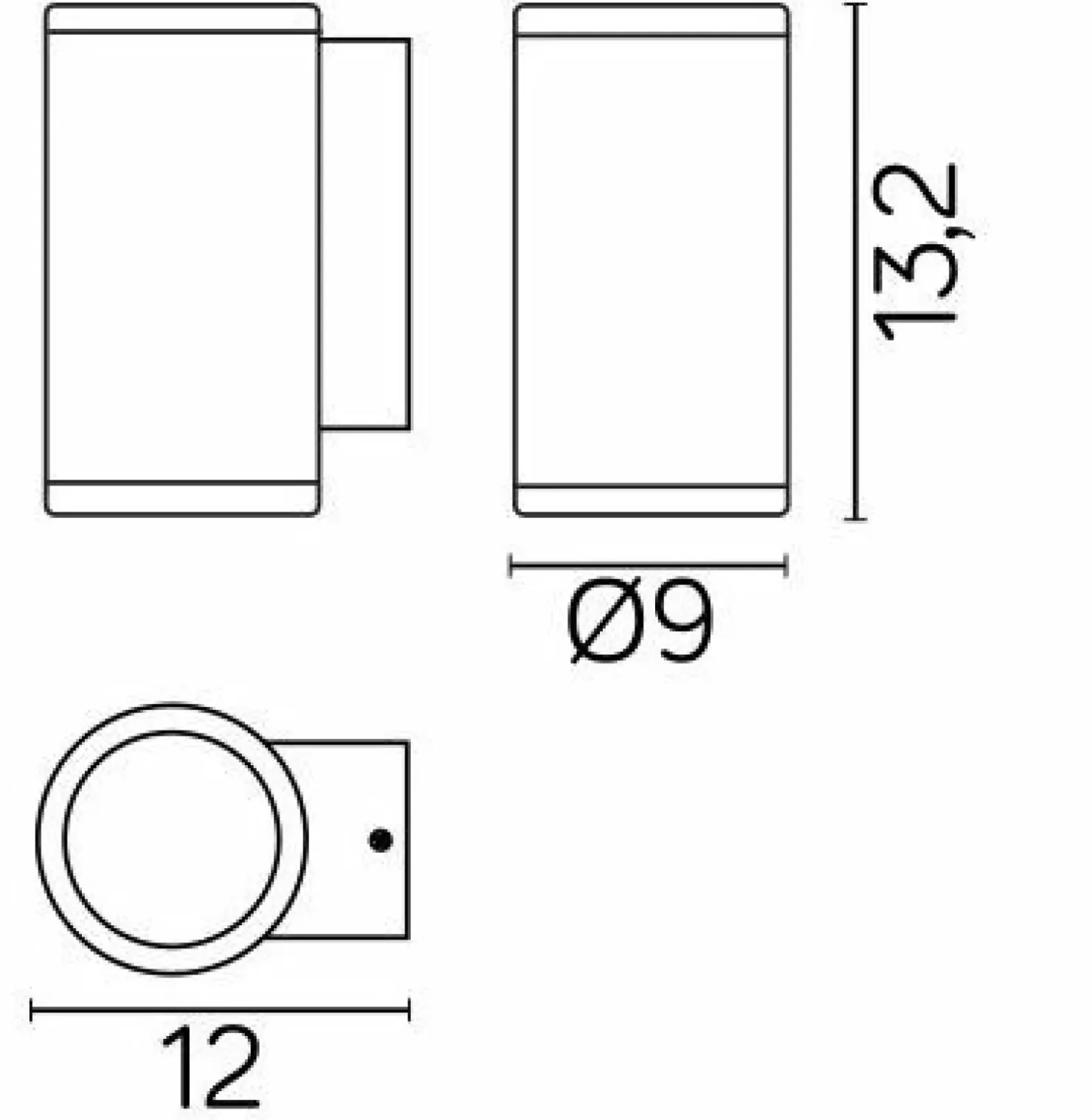 Elewacyjny kinkiet na GU10, ochrona IP54 M1456 DG z serii ADELA | Kaja Oświetlen*Sklep Kaja Outlet