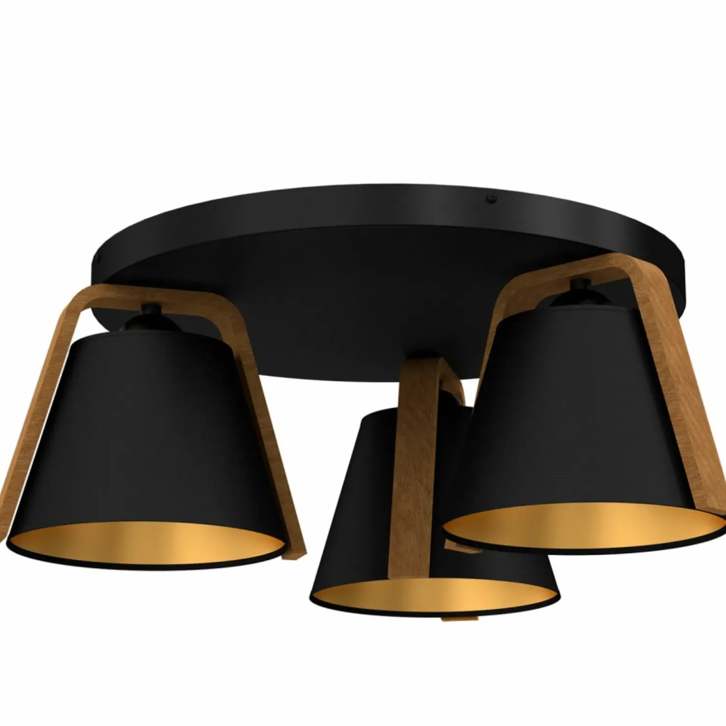 New Sklep Kaja Estetyczna czarno-złota lampa sufitowa LX 0641 z serii NORKO | Kaja