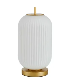 Estetyczna lampa stołowa, złota TB-28798-1-GD-WH z serii OLMETO*Sklep Kaja Sale