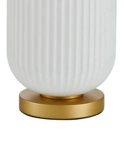 Estetyczna lampa stołowa, złota TB-28798-1-GD-WH z serii OLMETO*Sklep Kaja Sale