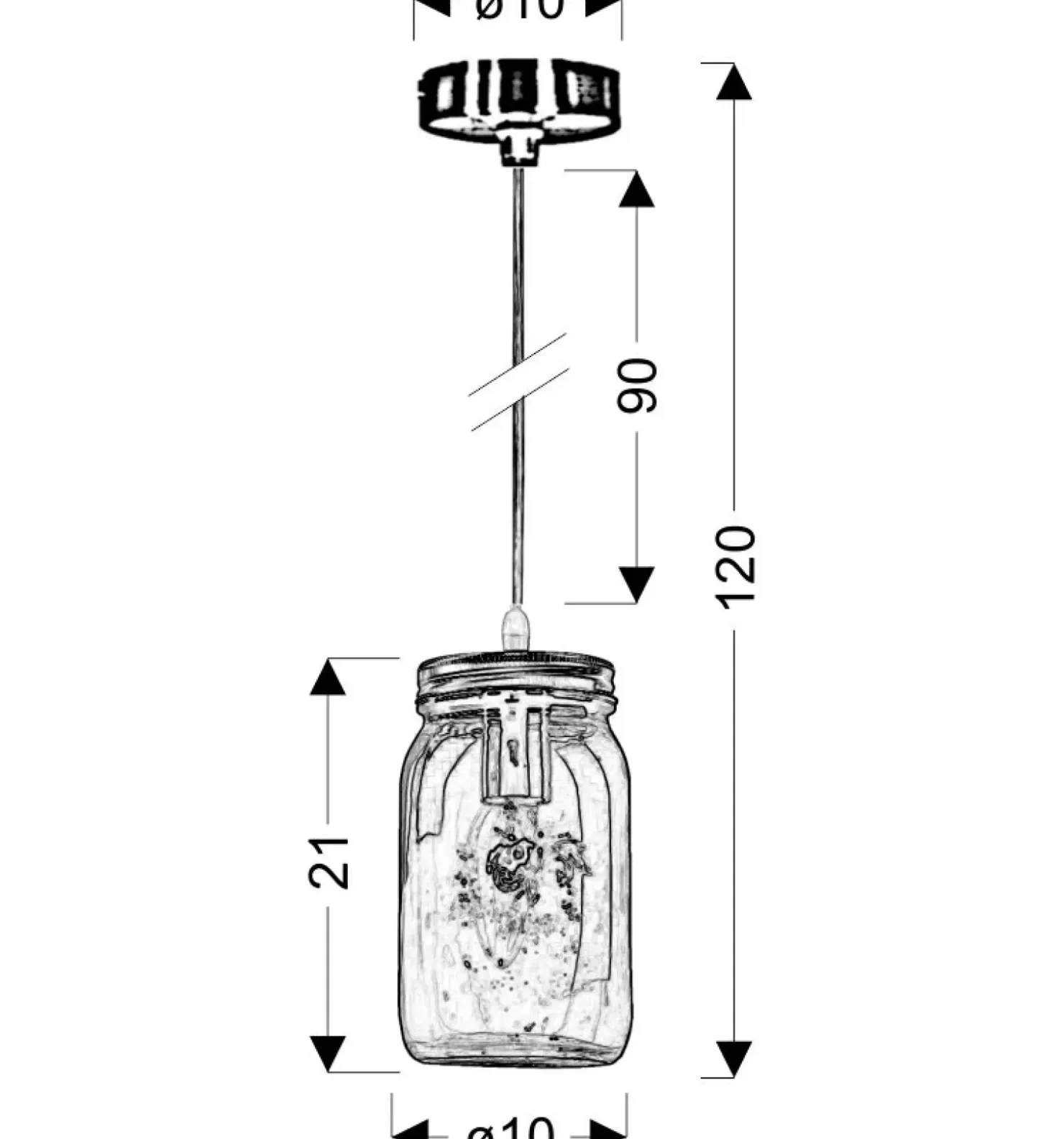 Fioletowa lampa wisząca do jadalni 31-42958 JARS | Kaja Oświetlenie*Sklep Kaja Online