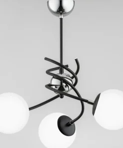 Store Sklep Kaja Futurystyczna lampa sufitowa z 3 białymi kulami AL 28593 | Kaja