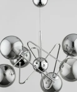 Online Sklep Kaja Futurystyczna lampa sufitowa w chromie, 6 kloszy AL 63094 | Kaja