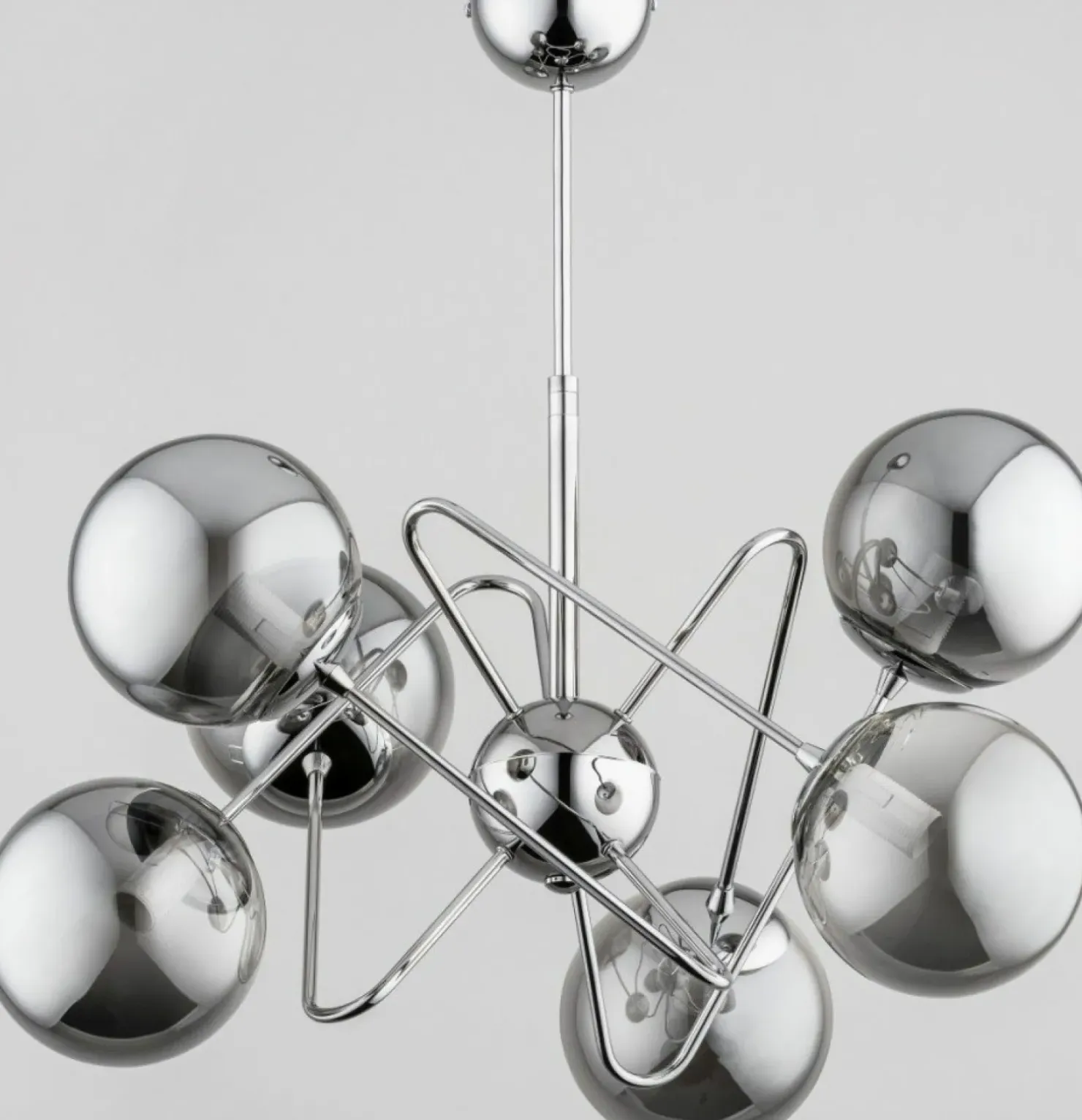 Online Sklep Kaja Futurystyczna lampa sufitowa w chromie, 6 kloszy AL 63094 | Kaja
